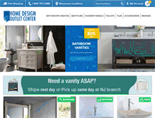 Tablet Screenshot of homedesignoutletcenter.com